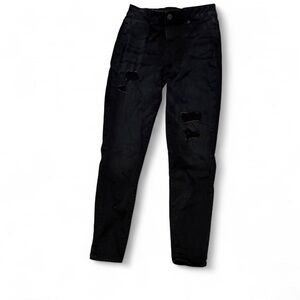 Maurices Distressed Black Skinny Jeans